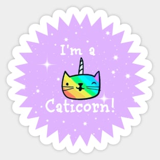 Rainbow Caticorns Sticker